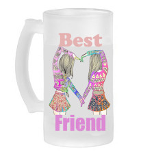 Frosted Beer Mug Best Friend